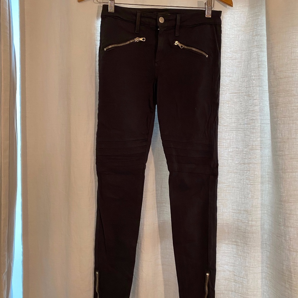 Joes Jeans Black Gray Skinny Jean w/ Zipper Accent